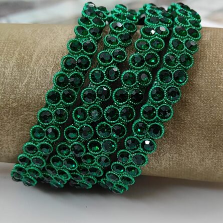 Classic Round Zircon Glass Bangles